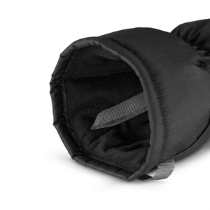 Thermal Insulated Full Finger <b>Ski</b> <b>Gloves</b> Unisex Softshell Winter Outdoor Downhill Skiing Drawstring Closure Black - Product Image 4