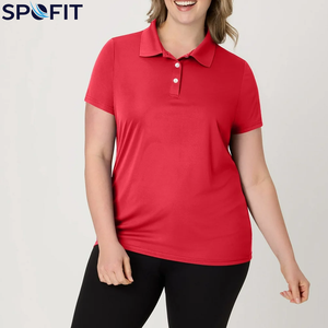 Camisetas Polo para Mujer de Alta Calidad, Color Rojo, Algodón, la Mejor Tela, Camisetas Polo Deportivas para Mujer con Servicio OEM - Product Image 1