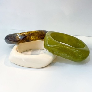 Premium <b>Resin</b> Bangle with Artistic Pattern Fashion <b>Resin</b> Bracelet for Casual and Party Wear Handmade <b>Resin</b> Jewelry Bracelet for - Product Image 1
