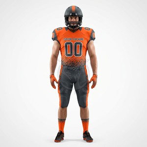 Uniformes de football personnalisés pour collèges avec numéros et noms des joueurs, en maille extensible, en gros - Product Image 2