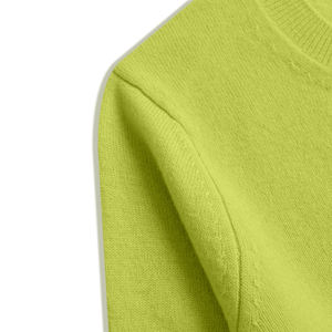 เสื้อคาร์ดิแกนไหมพรมผู้หญิง คอโอ ทรงลำลอง ติดกระดุม ผ้าฝ้ายแท้ 100% สำหรับฤดูหนาว แบบสั่งทำพิเศษ - Product Image 3