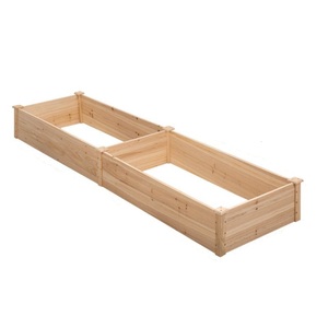 Wooden Raised Garden <b>Bed</b> with L-Shaped Corner Design Space-Saving Solid <b>Pine</b> Planter Box for Vegetables Herbs and Flowers - Product Image 2