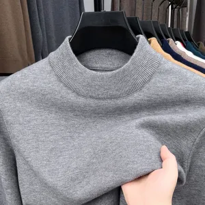 Suéter de Punto Verde Oscuro para Mujer, Cuello Alto, Color Sólido, Casual, Manga Larga, Top de Otoño - Product Image 6