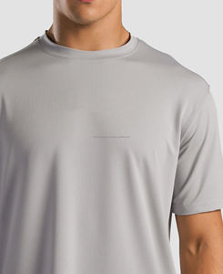 Camiseta de Manga Corta para Hombre, Tejida en Poliéster/Algodón, Cuello Redondo, Estilo Yoga, Transpirable, Diseño Casual, Nuevo Modelo 2026 - Product Image 4