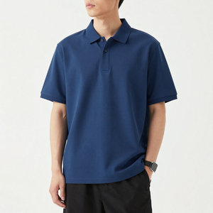 Polo pour homme OEM, logo personnalisé, polo en coton pour la promotion et l'image de marque d'entreprise, en gros - Product Image 4