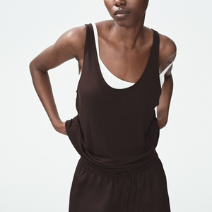 Custom Front Logo Ribbed O-Neck <b>Crop</b> Jersey Knit 100% Cotton Lace Sporty Workout Gym Fitness Wear - Product Image 3