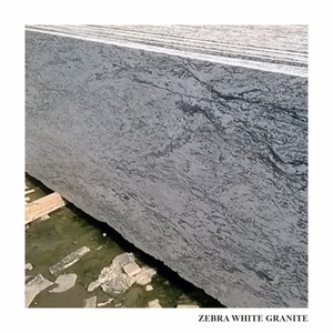 Dalles de granit blanc Zebra emblématiques, surface en pierre naturelle de qualité supérieure pour comptoirs de cuisine et applications architecturales - Product Image 3