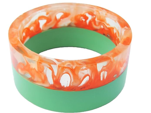 กำไลข้อมือเรซิ่น FAIZA CRAFT FC-1184 หลายสี ดีไซน์เนอร์ทำมือ งานหล่อ เครื่องประดับหมั้น ของขวัญสำหรับเธอ - Product Image 6
