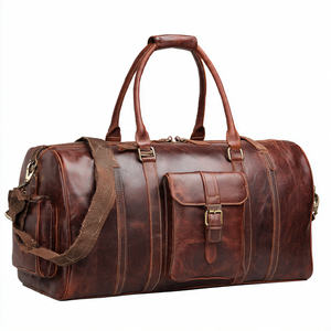 Sacs de voyage en cuir véritable, sacs à main de plein air, sacs de sport pour entraînement, sacs de musculation en cuir, unisexe - Product Image 3