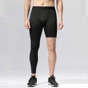 Cómodos Pantalones de Compresión 3/4 para Hombre, Leggings Deportivos de Secado Rápido para Yoga, Ropa Deportiva, Pantalones para Hombre - Product Image 6