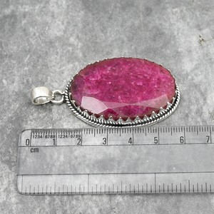 Kashmir Red <b>Ruby</b> Pendant 925 Sterling Silver Gemstone Pendant Handmade Jewelry Elegant <b>Ruby</b> <b>Necklace</b> Christmas Gift - Product Image 6