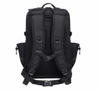 Sac à dos tactique 35L à motif géométrique, imperméable, en polyester, pour survie en extérieur, avec compartiment pour ordinateur portable et cadre interne, idéal pour les voyages
