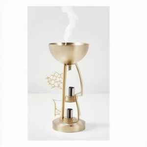 Brûleur à Bakhoor de qualité supérieure, couleur dorée, résistant à la chaleur, brûleur à encens au charbon de bois, disponible à un prix raisonnable - Product Image 4