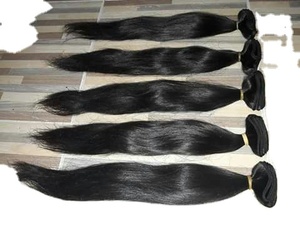 Cheveux humains bruts naturels indiens 100 % non traités, provenant d'un seul donneur, cuticules alignées, avec différentes textures, tailles et couleurs. - Product Image 6