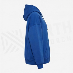100 Customizable Oversized Fleece Fabric Hoodie With <b>Drop</b> Shoulder Streetwear Style Logo Printing Solid Pattern Pullover - Product Image 3
