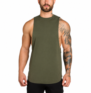 Vente en gros - Nouveauté : Débardeur de sport pour homme en mélange de coton doux et respirant, col montant, écologique, idéal pour l'extérieur - Product Image 1