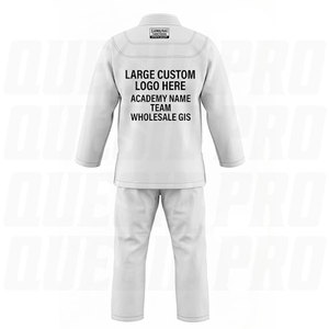 Conjunto de Uniforme de Jiu-Jitsu Brasileño (BJJ) y Judo Personalizado, Kimono de Algodón con Tejido Perla, Costuras para Academias de Artes Marciales, Parche Bordado - Product Image 3