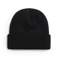 Gorro de punto elástico para invierno, gorro suave de moda para invierno, gorro de punto para uso diario informal.