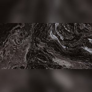 Carreaux de céramique émaillés de luxe noir intense en gros, aspect pierre veinée noir profond de haute qualité, matériau de construction pour revêtement de surface - Product Image 2