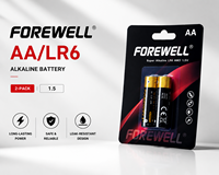 Baterai Alkaline LR6 AA 2700mAh 1.5V untuk Mainan & Remote Control, Langsung dari Pabrik, OEM, Kemasan Merek Kustom, Pasokan Grosir