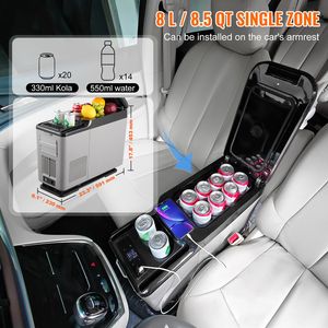 Frigorifero per Auto a Zona Singola da 15 L, 12/24V, Congelatore Portatile con Range Regolabile e Spina EU, 4-68°F, per Uso su Bracciolo - Product Image 2