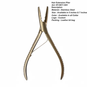 Outils pour extensions capillaires pré-collées, pinces à cheveux colorées sur mesure, micro-anneaux, prix de gros usine, usage professionnel en salon - Product Image 4