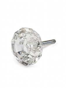 <b>Clear</b> Crystal Industrial Design Glass Cabinet Knob Diamond Cut <b>Drawer</b> Pull Furniture Handle for Wardrobe Dresser Kitchen Shri - Product Image 1