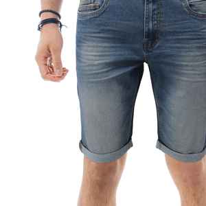 กางเกงยีนส์ขาสั้นดีไซน์ใหม่ล่าสุดสำหรับผู้ชาย สไตล์ลำลอง แฟชั่นทันสมัย ทรงเข้ารูป คุณภาพสูง เอวยางยืด รุ่นปี 2026 - Product Image 3