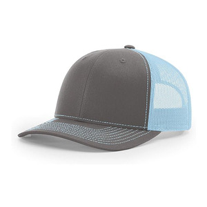 Factory Price Unisex Curved Birm 6 Panel Cap Cotton Mesh Trucker <b>Hat</b> With Custom logo - Product Image 1