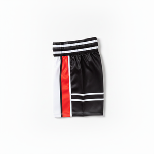 Shorts d'arts martiaux avec imprimé flamme, séchage rapide, coupe classique, unisexe adulte, design imprimé par sublimation - Product Image 4