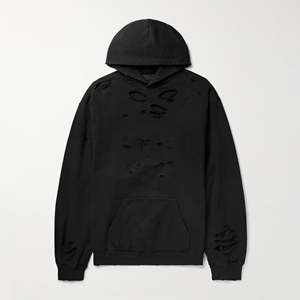 Sudadera con capucha de algodón grueso, estilo vintage, desgastada, extragrande, para hombre, con logotipo personalizado, sudaderas con capucha desgastadas para hombre. - Product Image 4