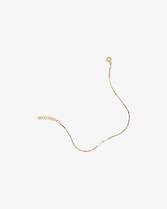 18K <b>Gold</b> Plated 925 Silver Minimalist Chain <b>Bracelet</b> for Women Dainty Beaded Link Jewelry - Product Image 3