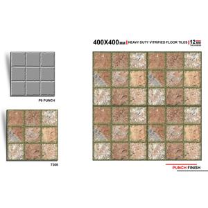 Vistaar-Carrelage de parking numérique en porcelaine, design noir et blanc, de qualité 40x40cm, 400x400mm, pour l'extérieur - Product Image 2