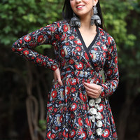 Robe imprimée pour femmes, élégante, décontractée, tendance, avec un motif imprimé magnifique, tissu doux, coupe confortable pour femmes
