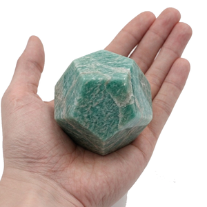 Piedra de Amazonita Natural en Forma de Dodecaedro, Cristal Geométrico, Dodecaedro de Ágata, Gema Curativa, Venta al Por Mayor - Product Image 4
