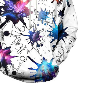 Sweat-shirt à capuche pour homme, coupe classique, coupe-vent, avec poche, en polyester/coton tricoté, respirant, pour l'hiver - Product Image 6