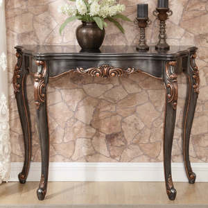 <span class=keywords><strong>Console</strong></span> de style <span class=keywords><strong>baroque</strong></span> de luxe, table d'entrée en bois sculpté sur mesure, <span class=keywords><strong>console</strong></span> de couloir de style français, meubles sur mesure OEM - Product Image 3