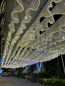 Rideau transparent de luxe LANJO en forme de goutte d'eau pour mur et plafond, drapé de scène pour événements de mariage - Product Image 3