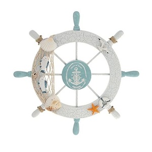 Wooden <b>Ship</b> <b>Wheel</b> Marine Voyage Display Designed to Inspire Seaside Interior Themes with Graceful Decorative Character - Product Image 3
