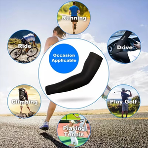 Mangas de compresión unisex de seda helada al por mayor - Protectores transpirables con protección UV para ciclismo y deportes al aire libre - Product Image 6