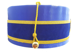 Couronne du Rite Écossais de la Cour d'Honneur Maçonnique, personnalisée, en or rouge et fils d'or, avec bonnet en soie bleue, style écossais - Meilleures ventes - Product Image 3