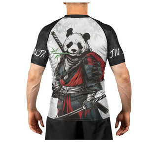 Custom Design Men's Long Sleeve Rashguard BJJ Compression Wear 100% Polyester Premium Quality OEM Service <b>Heat</b>-Transfer Printed - Product Image 5