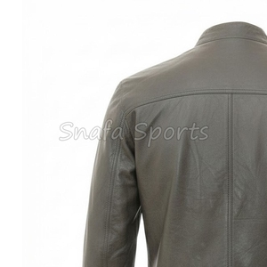 Genuine Leather <b>Jacket</b> Waterproof Breathable Zip Up <b>Men</b> Leather <b>Jackets</b> For Sale use Best Material Leather - Product Image 6