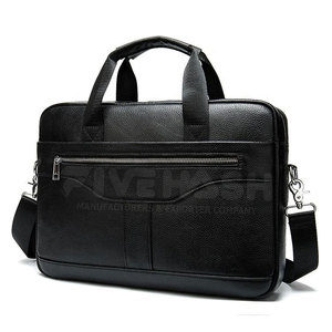 Leather <b>Laptop</b> <b>Bag</b> Durable Material With Modern Design Spacious Storage Perfect For Office <b>Work</b> Travel And Daily Carry Use - Product Image 2
