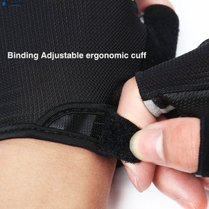 Custom <b>Half</b> Finger Cycling Gloves Breathable Anti <b>Slip</b> Bike Gloves OEM ODM - Product Image 6