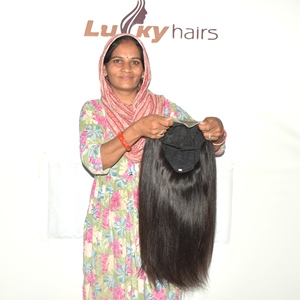 Straight Indian Remy Hair <b>Wig</b> HD Transparent Lace <b>Front</b> Glueless Plucked Natural Wave Natural Black Women Easy Apply - Product Image 1