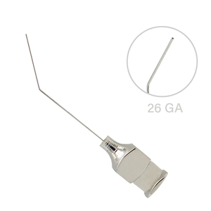 Cánula de Irrigación Modelo Bonn con Punta Redonda 26G, Cánula de Irrigación Oftálmica de Acero Inoxidable, Instrumento para Cirugía Ocular - Product Image 1