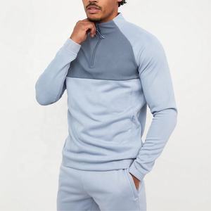 Ensemble de survêtement en polyester coupe-vent à deux pièces uni imprimé avec logo personnalisé pour homme, vêtements de sport d'hiver, taille plus, écologique - Product Image 3