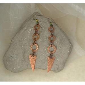 Bijoux de luxe écologiques de style artisanal, modèle 2, en cuivre et laiton durables, pour les occasions spéciales, design exclusif - Product Image 5