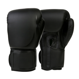 Gants de boxe en cuir de qualité supérieure, à doigts entiers, avec fermeture à lacets au poignet, pour adultes, entraînement unisexe, sparring, MMA, kickboxing - Product Image 1